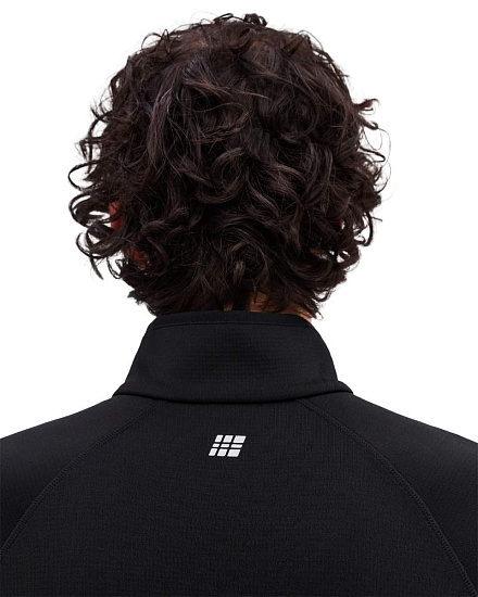 Лонгслив мужской CEP CW845M Core Run Thermal Zip Black - Фото 8 большая