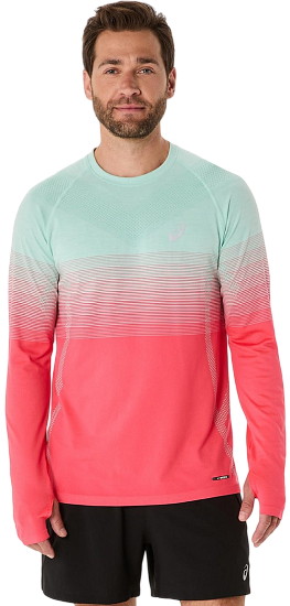 Лонгслив мужской ASICS Seamless Top Neutral Pink/Taupe Grey - Фото 3 большая