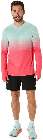 Лонгслив мужской ASICS Seamless Top Neutral Pink/Taupe Grey - Фото 6 большая
