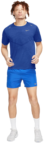 Футболка мужская Nike Dri-FIT ADV Techknit Ultra Obsidian/Game Royal - Фото 2 большая
