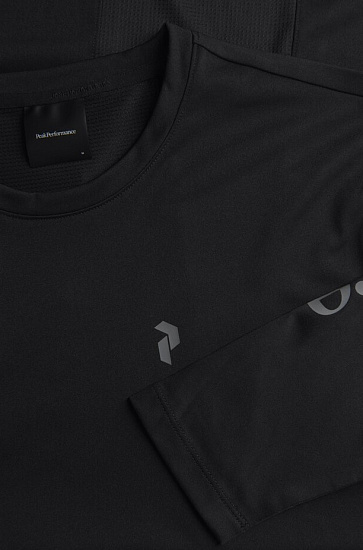 Футболка мужская Peak Performance Alum Light LS Black - Фото 4 большая