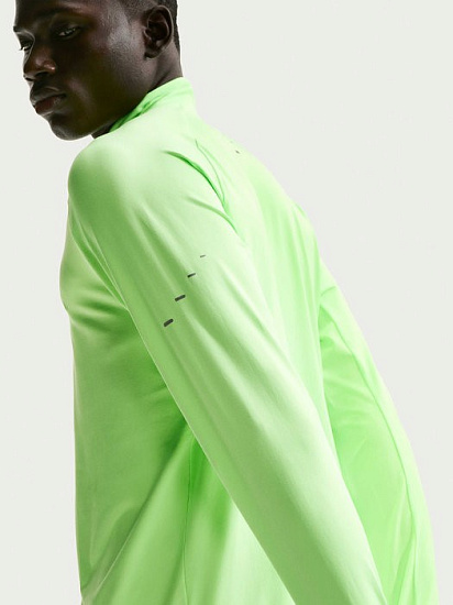 Лонгслив мужской Nike Dri-FIT Stride Hz Lime Blast - Фото 4 большая