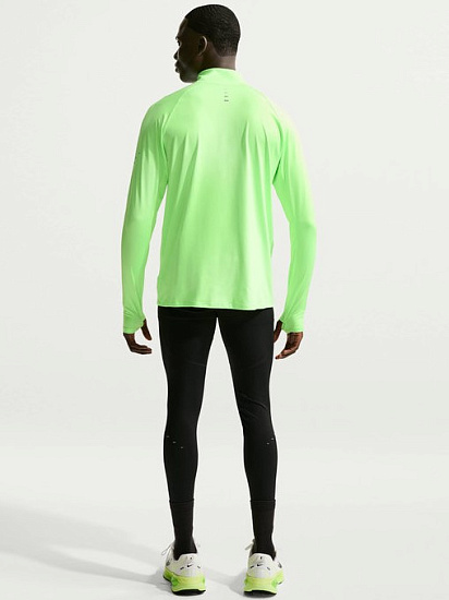 Лонгслив мужской Nike Dri-FIT Stride Hz Lime Blast - Фото 6 большая
