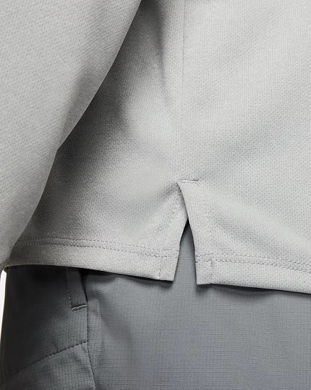 Лонгслив мужской Nike Dri-FIT Uv Miler Grey Fog/Particle Grey/Htr/Reflective Silver - Фото 4 большая