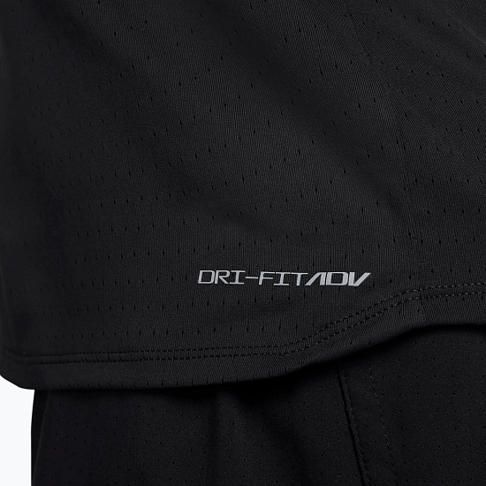 Майка мужская Nike Dri-FIT ADV AeroSwift Black/Summit White - Фото 6 большая