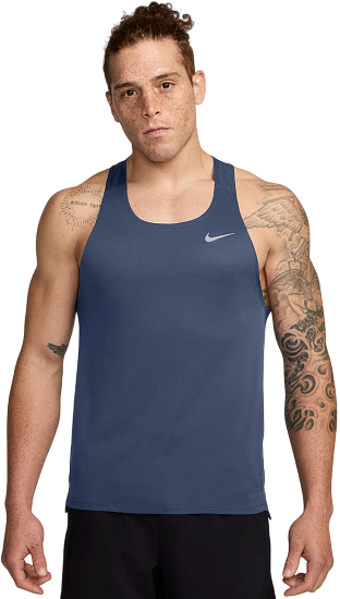 Майка мужская Nike Dri-FIT Fast Diffused Blue/Black - Фото 3 большая