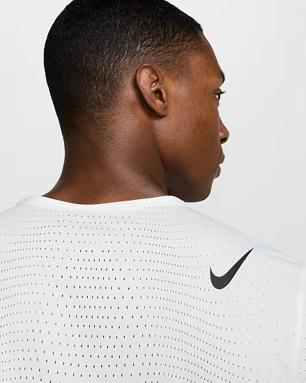 Футболка мужская Nike Dri-FIT ADV AeroSwift Summit White/Black - Фото 2 большая