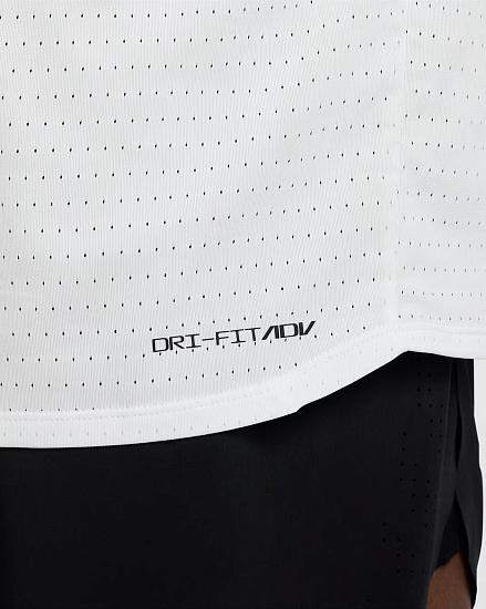 Футболка мужская Nike Dri-FIT ADV AeroSwift Summit White/Black - Фото 3 большая