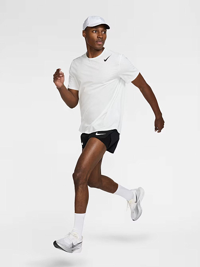 Футболка мужская Nike Dri-FIT ADV AeroSwift Summit White/Black - Фото 5 большая