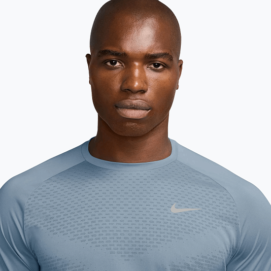 Футболка мужская Nike Dri-FIT ADV Stride Lt Armory Blue/Reflective Silver - Фото 3 большая