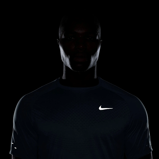 Футболка мужская Nike Dri-FIT ADV Stride Lt Armory Blue/Reflective Silver - Фото 4 большая