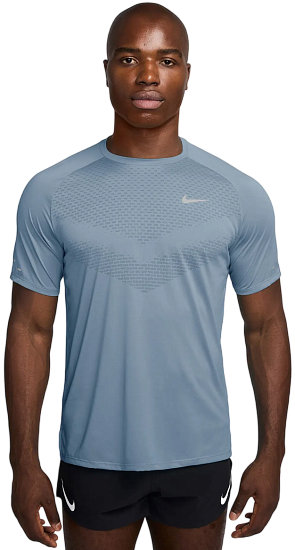 Футболка мужская Nike Dri-FIT ADV Stride Lt Armory Blue/Reflective Silver - Фото 3 большая