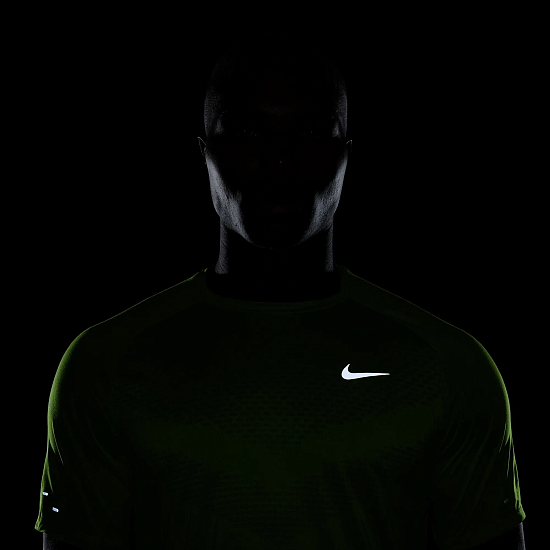Футболка мужская Nike Dri-FIT ADV Stride Lime Blast - Фото 6 большая