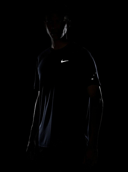 Футболка мужская Nike Dri-FIT ADV Stride Midnight Navy/Black - Фото 8 большая