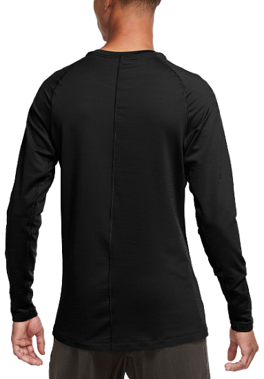 Футболка мужская Nike Pro Warm Black/White - Фото 2 большая