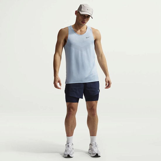 Майка мужская Nike Dri-FIT ADV Stride LT Armory Blue/Reflective Silv - Фото 4 большая