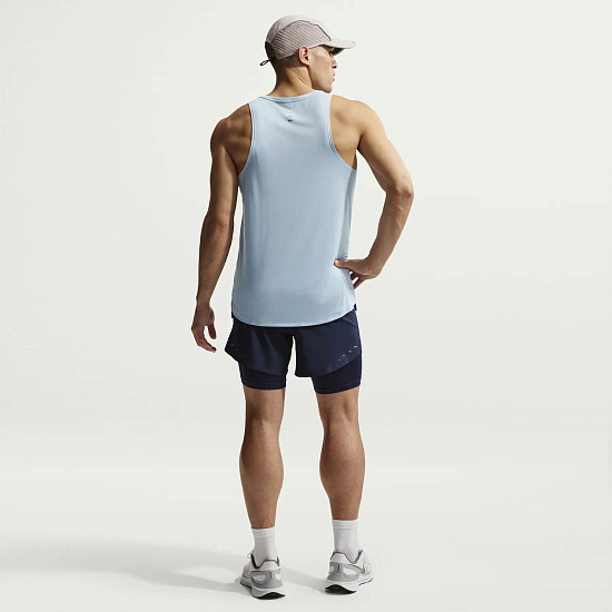 Майка мужская Nike Dri-FIT ADV Stride LT Armory Blue/Reflective Silv - Фото 5 большая
