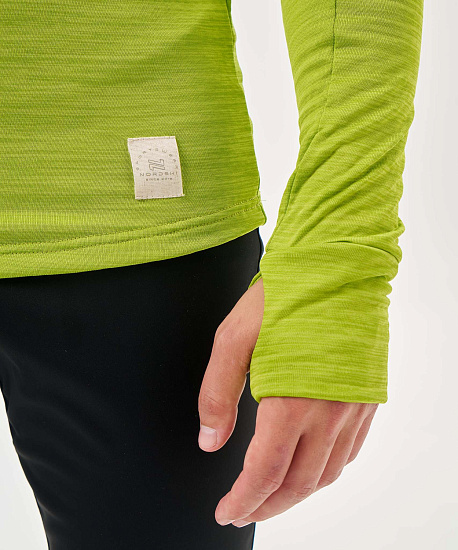 Лонгслив мужской Nordski Impulse Lime - Фото 6 большая