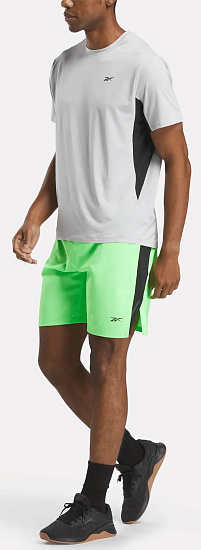 Футболка мужская Reebok Athlete 2.0 Rbk-Chill Серый/Зеленый - Фото 4 большая