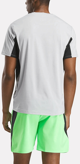 Футболка мужская Reebok Athlete 2.0 Rbk-Chill Серый/Зеленый - Фото 5 большая