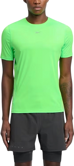 Футболка мужская Reebok Running Ss Speedwick Зеленый - Фото 3 большая