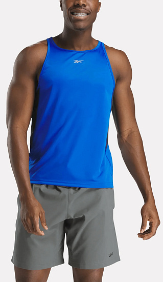 Майка мужская Reebok Run Speedwick Синий - Фото 3 большая