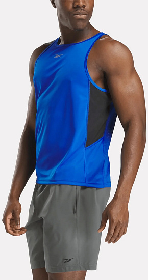 Майка мужская Reebok Run Speedwick Синий - Фото 4 большая