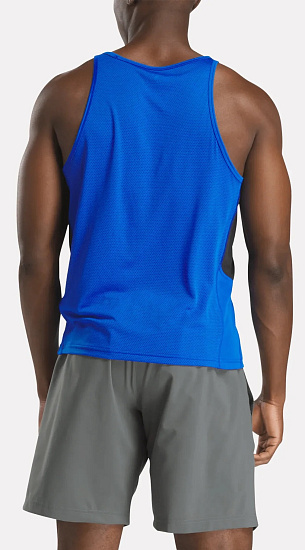 Майка мужская Reebok Run Speedwick Синий - Фото 5 большая
