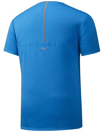 Футболка мужская Mizuno Solarcut Cool Син - Фото 2 большая