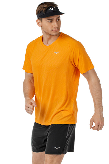 Футболка мужская Mizuno Alpha Vent Оранж - Фото 2 большая