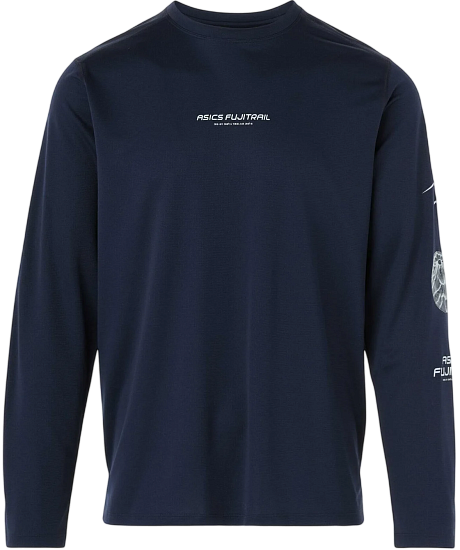 Лонгслив мужской ASICS Fujitrail Logo Midnight/Cobalt - Фото 1 большая