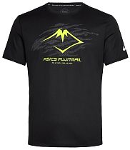 Футболка мужская ASICS Fujitrail Logo Black/Grey/Yellow