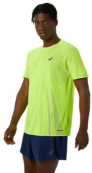 Футболка мужская ASICS Metarun Yellow - Фото 5 большая