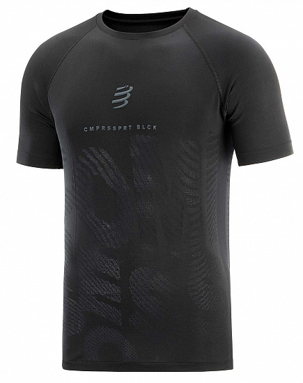 Футболка мужская Compressport Training Black Edition - Фото 1 большая