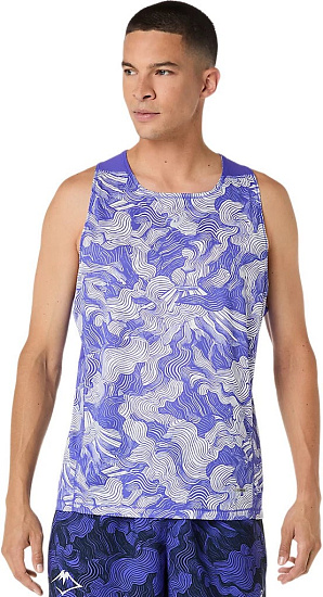 Майка мужская ASICS Fujitrail Cobalt Burst/Cream - Фото 2 большая