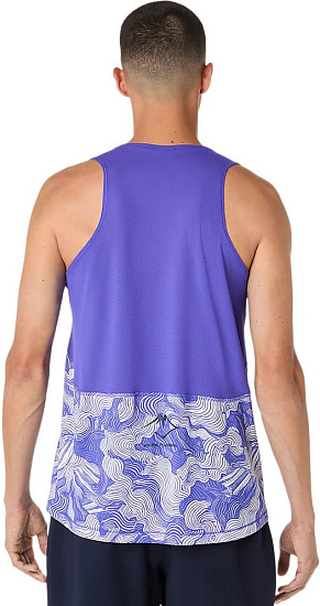 Майка мужская ASICS Fujitrail Cobalt Burst/Cream - Фото 3 большая