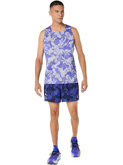 Майка мужская ASICS Fujitrail Cobalt Burst/Cream - Фото 8 большая