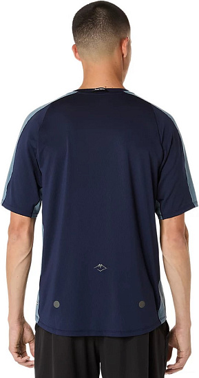 Футболка мужская ASICS Fujitrail Elite Ss Midnight/Ironclad - Фото 2 большая