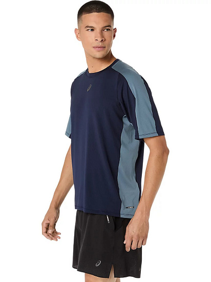 Футболка мужская ASICS Fujitrail Elite Ss Midnight/Ironclad - Фото 3 большая