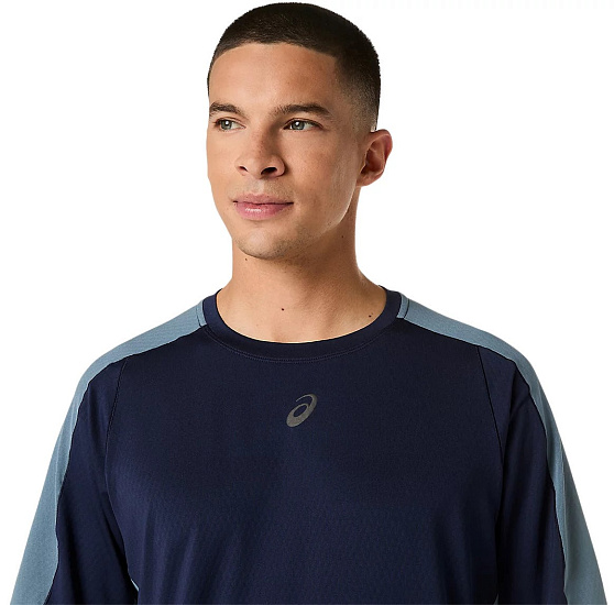 Футболка мужская ASICS Fujitrail Elite Ss Midnight/Ironclad - Фото 4 большая