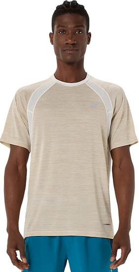 Футболка мужская ASICS Road Ss Cream - Фото 2 большая