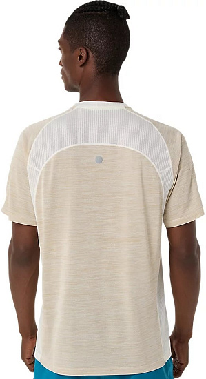Футболка мужская ASICS Road Ss Cream - Фото 3 большая