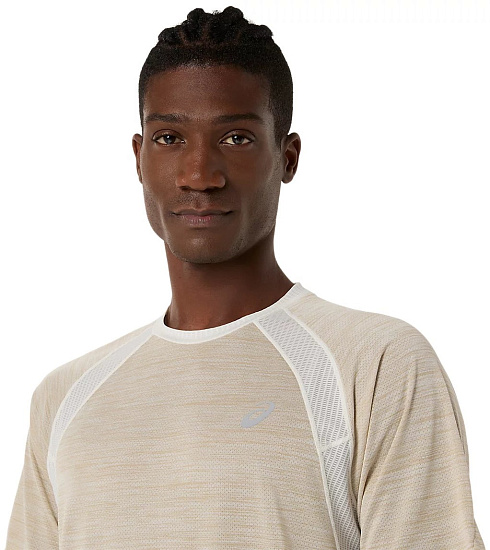 Футболка мужская ASICS Road Ss Cream - Фото 6 большая