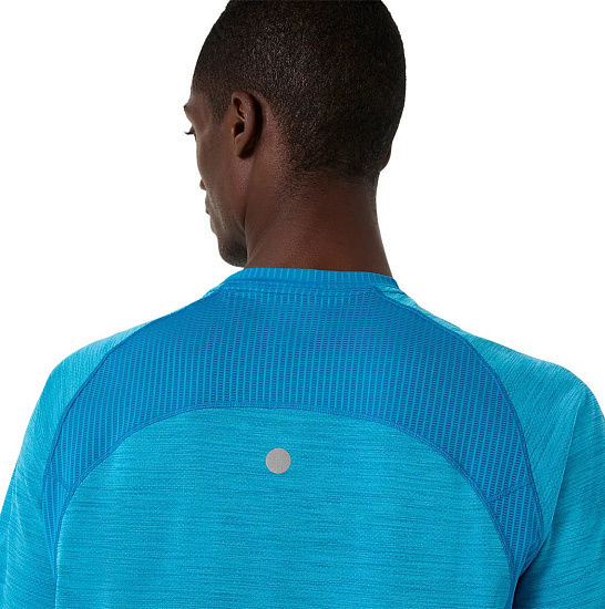 Футболка мужская ASICS Road Ss Aegean Blue - Фото 5 большая