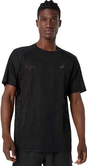 Футболка мужская ASICS Metarun Ss Performance Black - Фото 2 большая