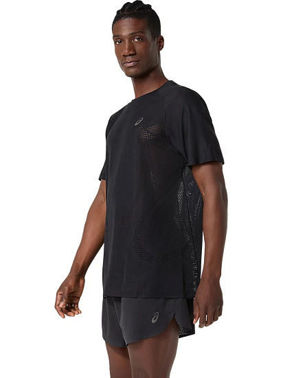 Футболка мужская ASICS Metarun Ss Performance Black - Фото 4 большая