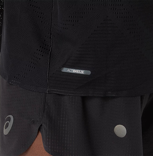 Футболка мужская ASICS Metarun Ss Performance Black - Фото 6 большая