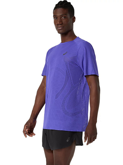 Футболка мужская ASICS Metarun Ss Cobalt - Фото 4 большая