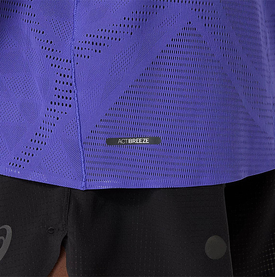 Футболка мужская ASICS Metarun Ss Cobalt - Фото 6 большая