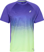 Футболка мужская ASICS Road Fade Ss Cobalt Burst/Illuminate Green